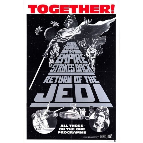 870. Australian One Sheet (27" x 40"); Triple-Bill Poster; Very Fine+ Folded ### STAR WARS: ORIGINAL TRILOGY (1985)