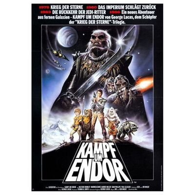 873. German A0, A1, Small-Format Posters and Press Booklets (23" x 33," 33" x 47," 12" x 16.5"); (2) Return of the Jedi German A1, Caravan of Courage German A1, Return of the Jedi Advance Small and A0 ### STAR WARS: VARIOUS PRODUCTIONS (1983-1985)