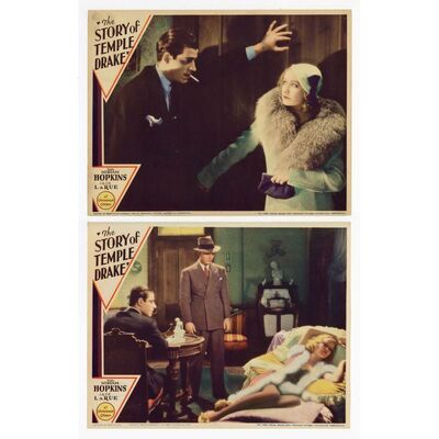 876. Lobby Cards (2) (11" x 14"); Very Fine ### THE STORY OF TEMPLE DRAKE (1933)