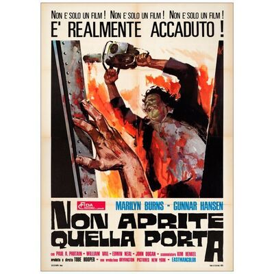 887. Italian Two Fogli (39" x 55"); Very Fine+ Folded ### THE TEXAS CHAINSAW MASSACRE (1974)