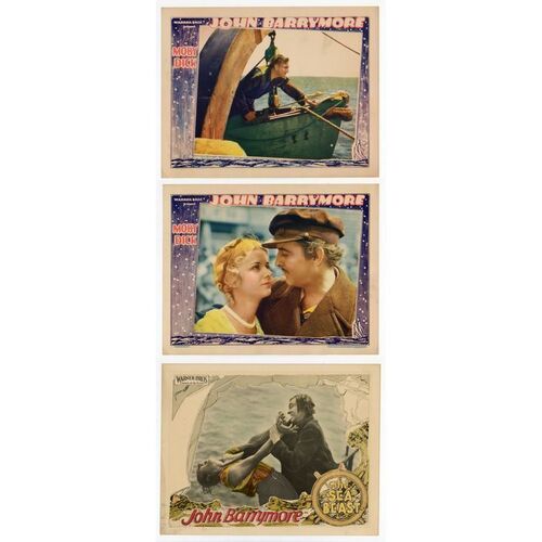 890. Lobby Cards (3) (11" x 14"); Very Fine ### THE SEA BEAST / MOBY DICK (1926, 1930)