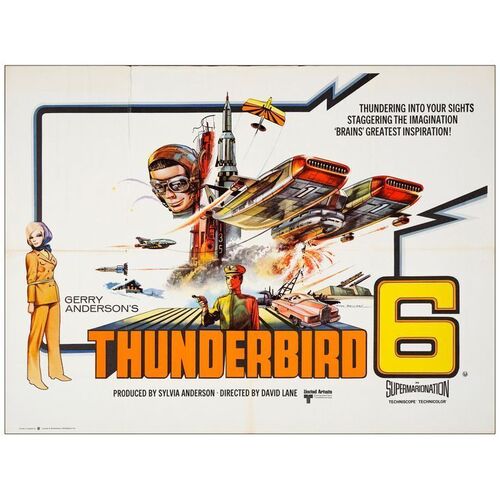 898. British Quad (40" x 30"); Country-of-Origin; Very Fine- Folded ### THUNDERBIRD 6 (1968)