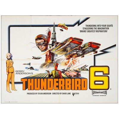 898. British Quad (40" x 30"); Country-of-Origin; Very Fine- Folded ### THUNDERBIRD 6 (1968)