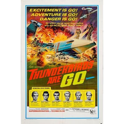 900. One Sheet (27" x 41"); Very Fine- Folded ### THUNDERBIRDS ARE GO (1966)