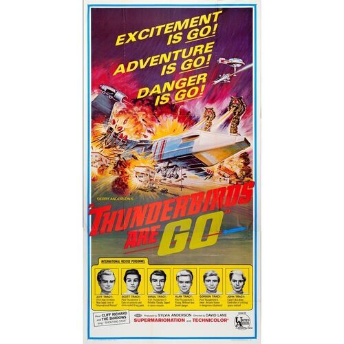 901. Three Sheet (41" x 81"); Very Fine+ Folded ### THUNDERBIRDS ARE GO (1966)