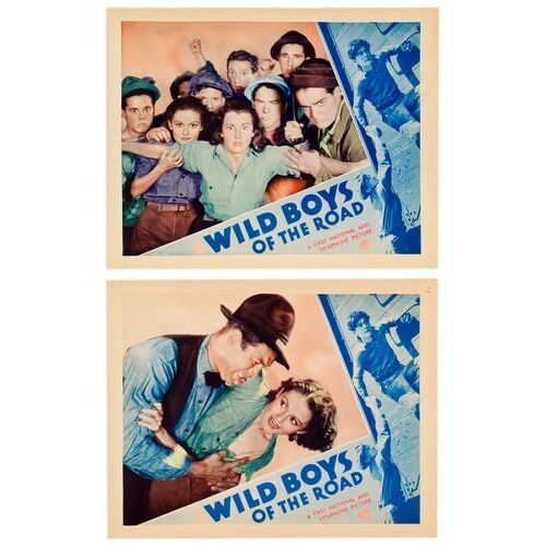 924. Lobby Cards (2) (11" x 14"); Very Fine+ ### WILD BOYS OF THE ROAD (1933)