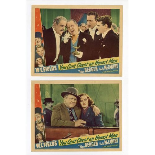 931. Lobby Cards (2) (11" x 14"); Fine- ### YOU CAN'T CHEAT AN HONEST MAN (1939)