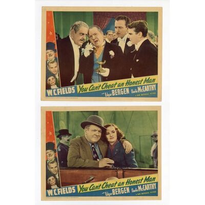 931. Lobby Cards (2) (11" x 14"); Fine- ### YOU CAN'T CHEAT AN HONEST MAN (1939)