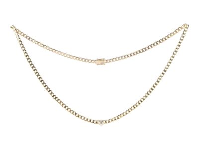 Lot #4: Bradley Jackson's (Reese Witherspoon) Gold Chain Necklace with Center Round Diamond ### THE MORNING SHOW (2019 - PRESENT)
