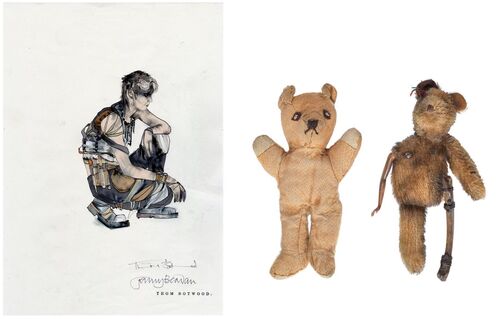 Lot #6: Dementus' (Chris Hemsworth) Model Bear and Prototype Bear with Original Hand-Drawn Furiosa (Anya Taylor-Joy) as Blackfinger Costume Design by Thom Botwood ### FURIOSA: A MAD MAX SAGA (2024)