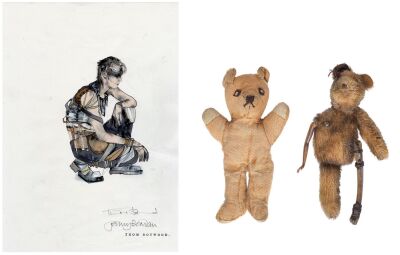 Lot #6: Dementus' (Chris Hemsworth) Model Bear and Prototype Bear with Original Hand-Drawn Furiosa (Anya Taylor-Joy) as Blackfinger Costume Design by Thom Botwood ### FURIOSA: A MAD MAX SAGA (2024)