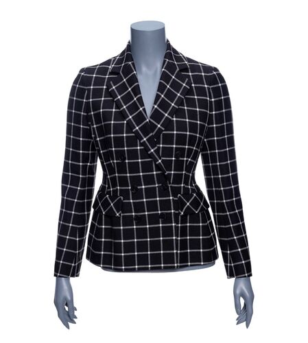 Lot #7: Alex Levy's (Jennifer Aniston) Black and White Christian Dior Jacket from Season 4 ### THE MORNING SHOW (2019 - PRESENT)