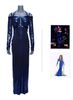 Lot #9: Reba McEntire's Terry Ann Gordon Blue Sequin Gown from the 50th Anniversary CMA Awards