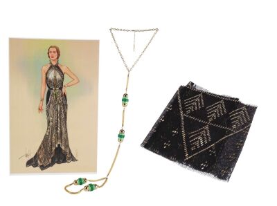 Lot #18: Valerie Voze (Margot Robbie) Necklace Recreation with Oksana Nedavniaya Costume Design Digital Print and Swatch ### AMSTERDAM (2022)