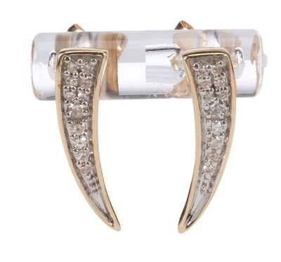 Lot #23: Bradley Jackson's (Reese Witherspoon) Adina Reyter 14k Yellow Gold Pave Diamond Tusk Earrings ### THE MORNING SHOW (2019 - PRESENT)