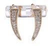 Lot #23: Bradley Jackson's (Reese Witherspoon) Adina Reyter 14k Yellow Gold Pave Diamond Tusk Earrings ### THE MORNING SHOW (2019 - PRESENT)