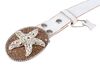 Lot #25: Jodi's Jems Signature Rhinestone Starfish Belt Buckle and Belt