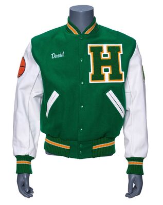 Lot #45: Hawkins High School Lettermen jacket ### STRANGER THINGS (T.V. SERIES, 2016 - PRESENT)