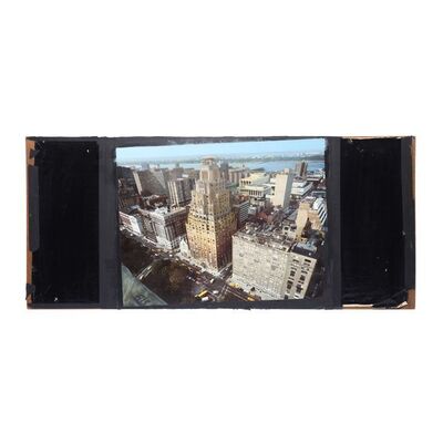 50. Matthew Yuricich Collection: Hand-Painted Matthew Yuricich Dana Barrett's (Sigourney Weaver) Apartment Building with Gozer Temple Matte Painting ### GHOSTBUSTERS (1984)