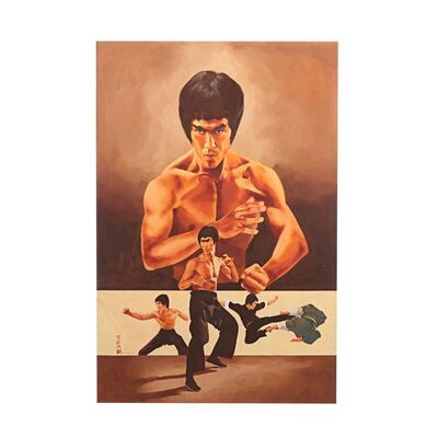 62. Hand-Painted "Bruce Lee: King of Kung-Fu" Book Cover Artwork by Paul Simmons ### BRUCE LEE