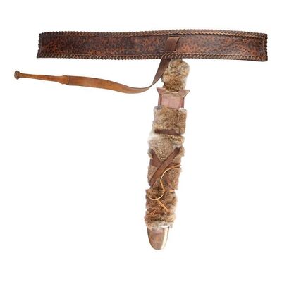 75. Planet Hollywood Collection: Conan's (Arnold Schwarzenegger) Leather Belt and Atlantean Sword Sheath ### CONAN THE BARBARIAN (1982)