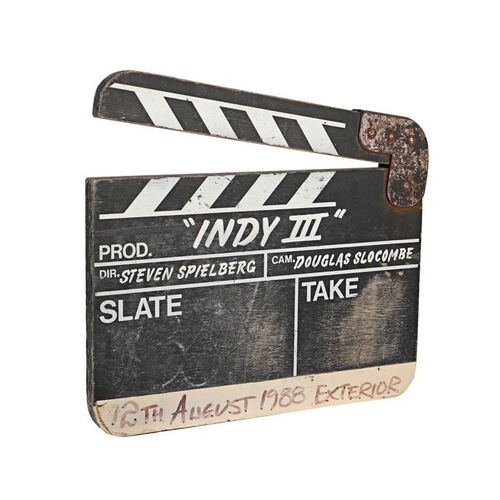 186. Photo-Matched Production-Used Clapperboard ### INDIANA JONES AND THE LAST CRUSADE (1989)