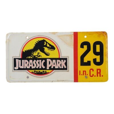 209. John Hammond's (Richard Attenborough) Park Jeep 29 License Plate ### JURASSIC PARK (1993)