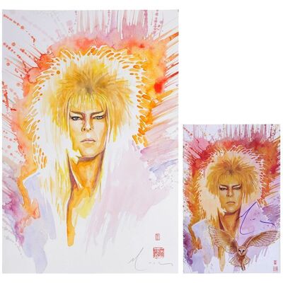 216. Hand-Painted David Mack-Signed Variant Labyrinth Cover Art with Signed Comic Book Vol 1 ### LABYRINTH (1986)