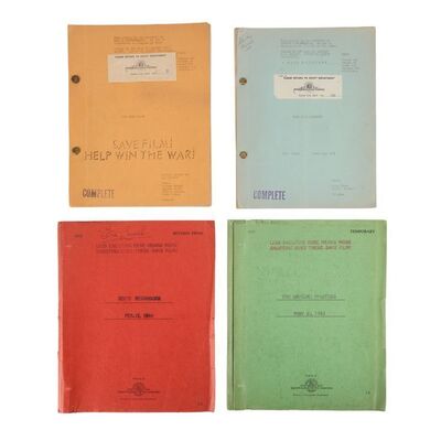 218. Set of Four of Stan Laurel's Personal Hand-Annotated Scripts ### VARIOUS PRODUCTIONS