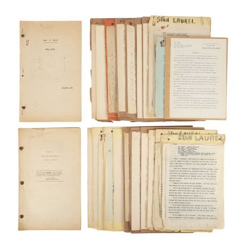219. Collection of Stan Laurel's Personal Scripts and Production Paperwork ### VARIOUS PRODUCTIONS