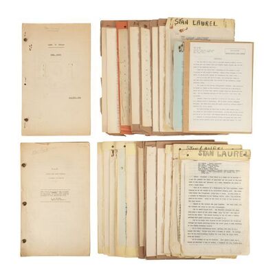 219. Collection of Stan Laurel's Personal Scripts and Production Paperwork ### VARIOUS PRODUCTIONS