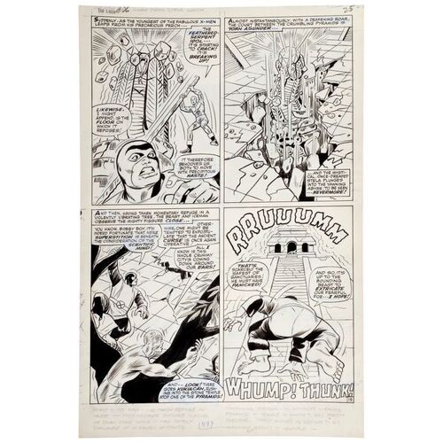 234. Hand-Drawn Annotated X-Men No. 26 Page 19 Artwork by Werner Roth and Dick Ayers ### MARVEL COMICS