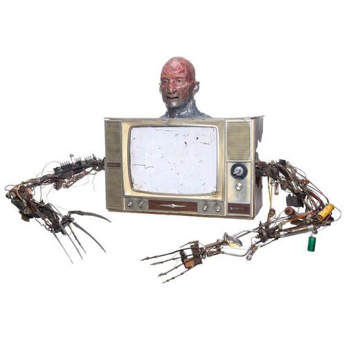 253. Planet Hollywood Collection: Screen-Matched Cable-Controlled Animatronic Freddy Krueger (Robert Englund) T.V. Puppet ### NIGHTMARE ON ELM STREET 3, A: DREAM WARRIORS (1987)