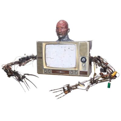 253. Planet Hollywood Collection: Screen-Matched Cable-Controlled Animatronic Freddy Krueger (Robert Englund) T.V. Puppet ### NIGHTMARE ON ELM STREET 3, A: DREAM WARRIORS (1987)