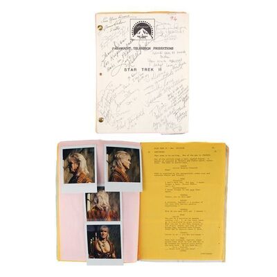 306. Dione Taylor's Bound Cast-Autographed Hand-Annotated Script and Continuity Photos ### STAR TREK II: THE WRATH OF KHAN (1982)