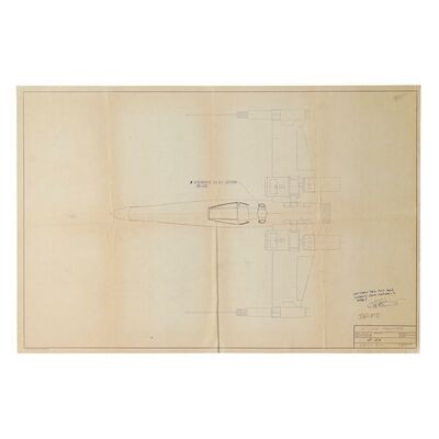 345. Lorne Peterson-Signed Annotated Printed X-Wing Starfighter Top Dyeline ### STAR WARS: A NEW HOPE (1977)