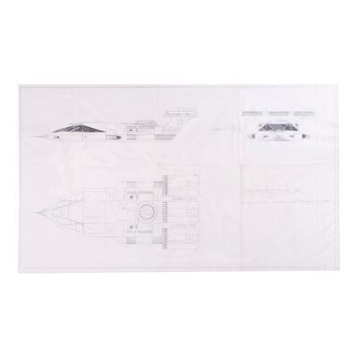 347. Matted Hand-Drawn Harry Lange Landspeeder Design Artwork ### STAR WARS: A NEW HOPE (1977)