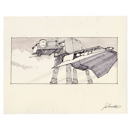 363. Hand-Drawn Joe Johnston-Signed AT-AT Walker and Snowspeeder Storyboard ### STAR WARS: THE EMPIRE STRIKES BACK (1980)