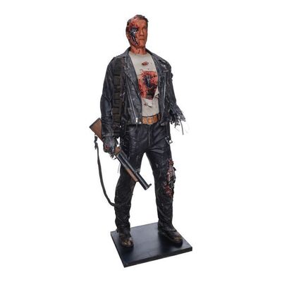 408. Planet Hollywood Collection: Full-Size Battle-Damaged Stan Winston Studio The Terminator (Arnold Schwarzenegger) Statue Display ### TERMINATOR 2: JUDGMENT DAY (1991)