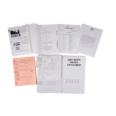 415. Bound Screenplay with Production Paperwork ### TITANIC (1997)