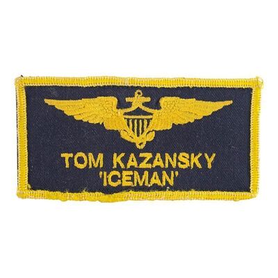 420. Tom "Iceman" Kazansky's (Val Kilmer) Flight Suit Name Patch ### TOP GUN (1986)