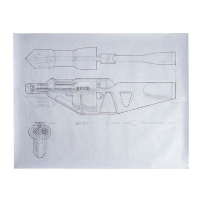 460. Hand-Drawn Ron Cobb Foosh Shotgun Concept Sketch ### THE 6TH DAY (2000)