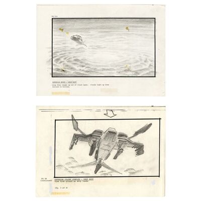 486. Pair of Hand-Illustrated Bug Stomper Crash Storyboards ### ALIENS (1986)