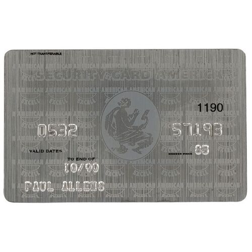 493. Production-Made Paul Allen (Jared Leto) Credit Card ### AMERICAN PSYCHO (2000)