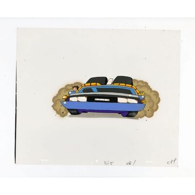 513. Hand-Painted DeLorean Time Machine Animation Cel ### BACK TO THE FUTURE (1991-1992)