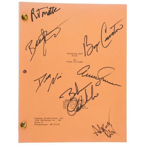561. Bound Cast-Autographed Pilot Script ### BREAKING BAD (2008-2013)