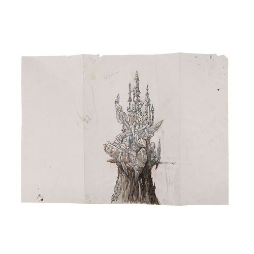 602. Hand-Drawn and Hand-Painted Brian Froud urSkeks' Castle Artwork ### THE DARK CRYSTAL (1982)