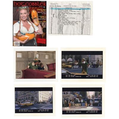 650. Set of Four Buddy (Will Ferrell) Behind-the-Scenes Stills with Hot Cobbler Magazine and Production Paperwork ### ELF (2003)