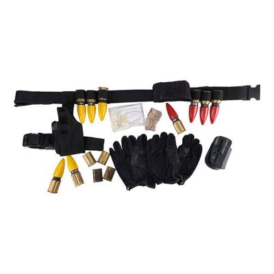 654. Jericho Cane's (Arnold Schwarzenegger) Hand Wrap, Earpiece, Sling Mount, Holsters, Belt, and M40 Grenades with Stunt Gloves ### END OF DAYS (1999)