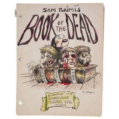 666. Tom Sullivan Collection: Tom Sullivan's Personal Annotated Script with Hand-Illustrated Front and Back Covers ### THE EVIL DEAD (1981)